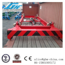 40feet Low height Semi-automatic container lifting beam,mechanical spreader for bulk material